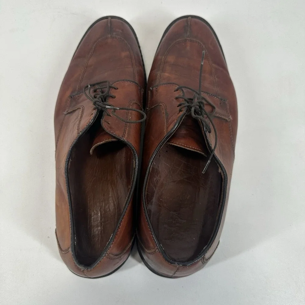 Allen Edmonds Ashton Split Toe Oxford‎ Shoes Men's Size 12 D Brown 1628